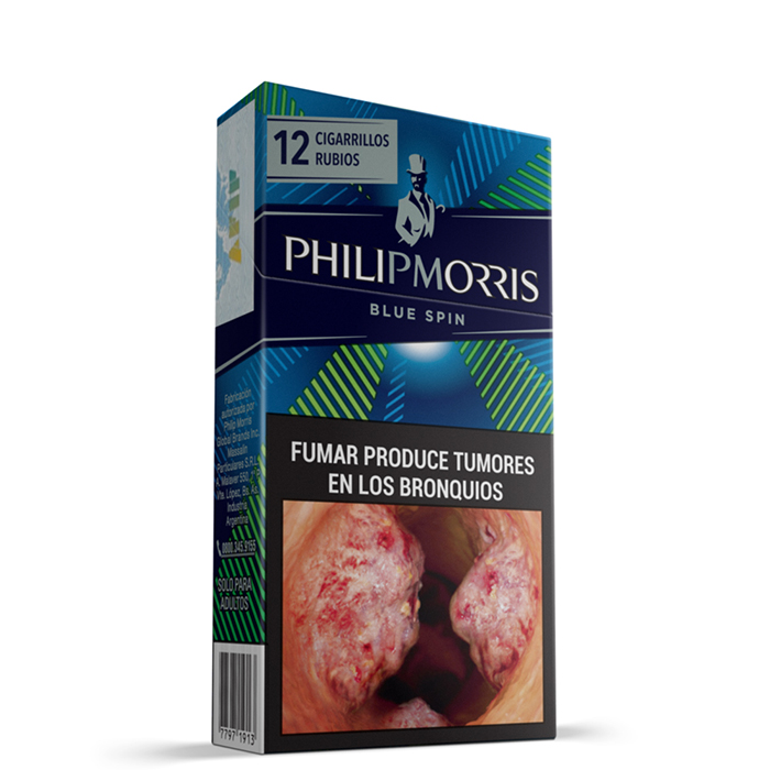 PHILIP MORRIS BLUE SPIN BOX 12